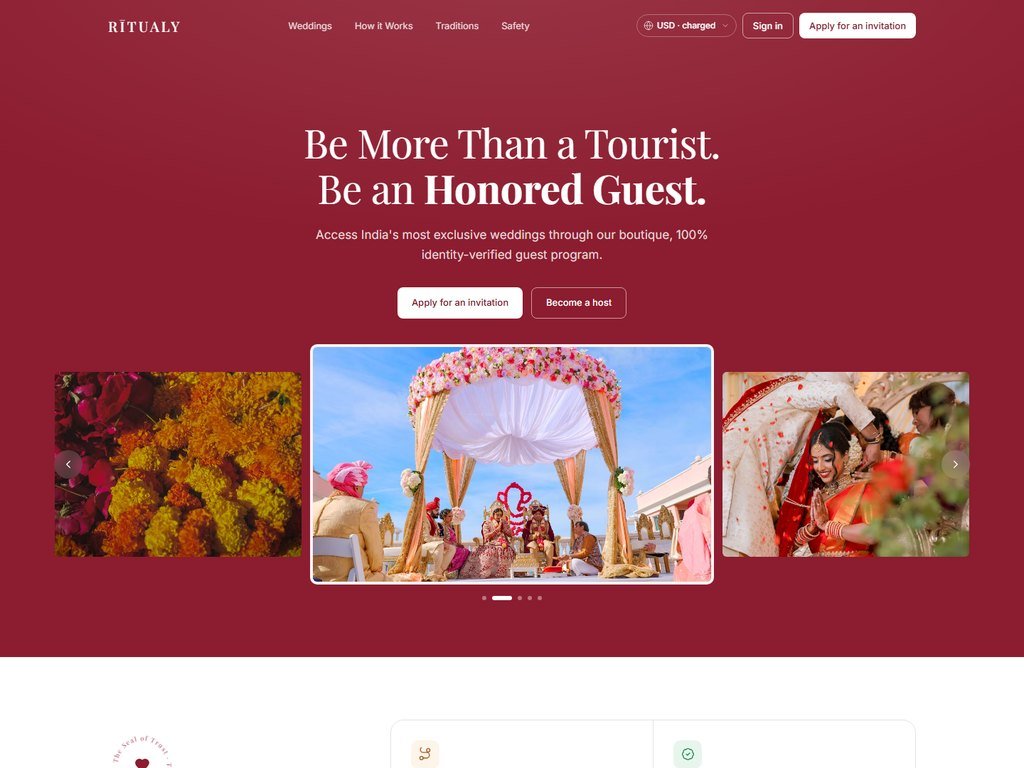 Ritualy website